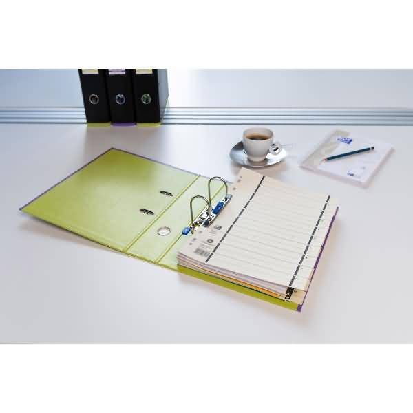 Ordner myColour A4 PP-Folie kaschiert 80mm violett/hellgr