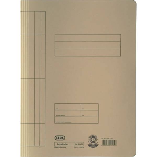 Schnellhefter A4 250g/qm Karton chamois