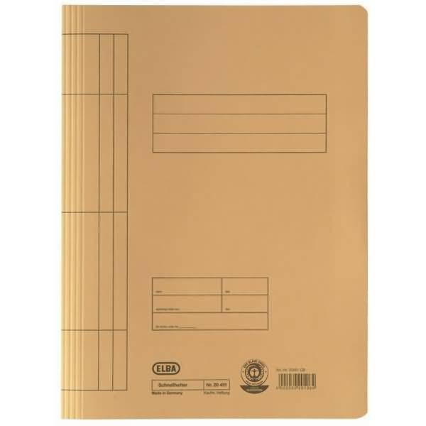 Schnellhefter A4 250g/qm Karton gelb