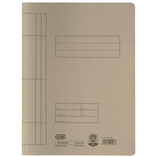 Schnellhefter A4 250g/qm Karton grau