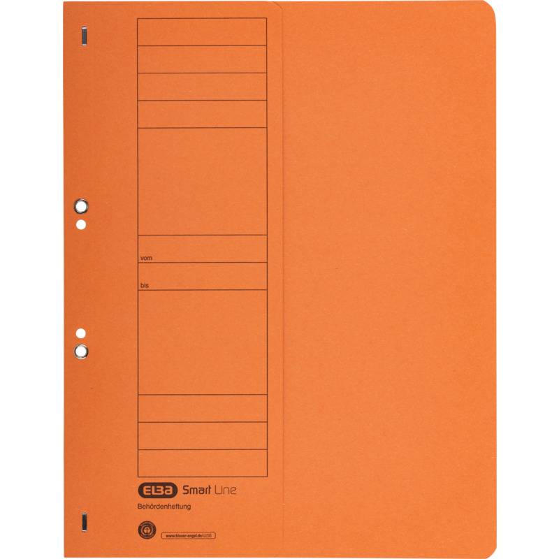 ELBA Ösenhefter aus Karton, orange, Amtsheftung