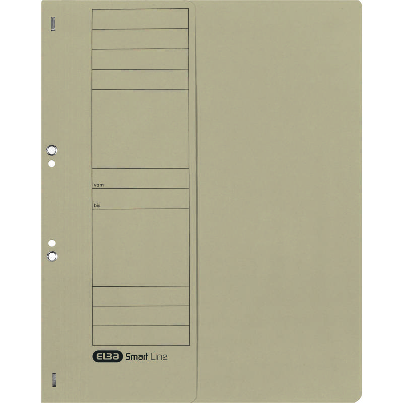 ELBA Ösenhefter aus Karton, grau, kaufmännische Heftung