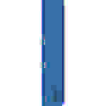 ELBA Ösenschmalhefter DIN A4 Manilakarton, 250 g/qm, blau