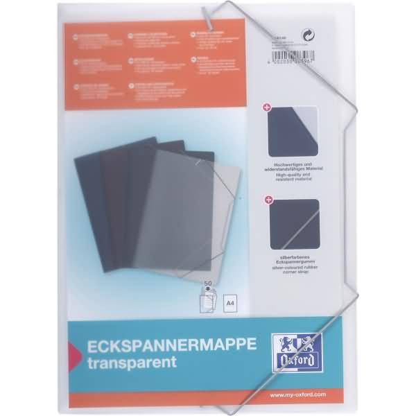 Eckspanner PP 0,5mm A4 farblos transluzent