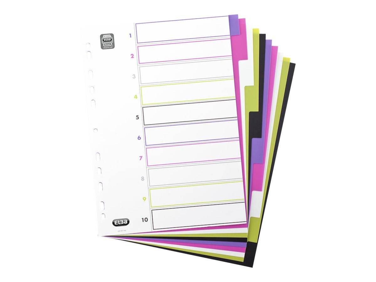 ELBA myColour - Trennelement - 10 Teile - für A4