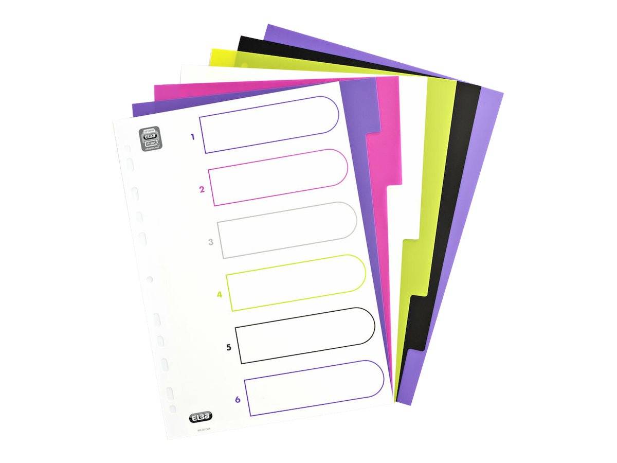 ELBA myColour - Trennelement - 6 Teile - für A4