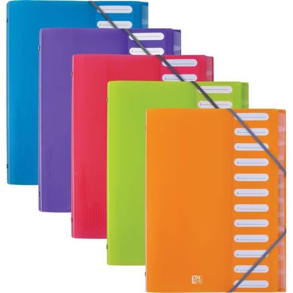 Ordnungsmappe School Life A4 PP 12 Fächer sortiert