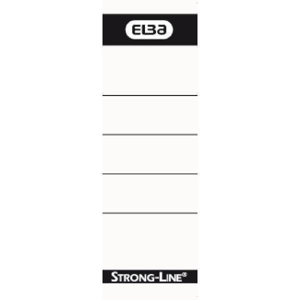 Ordner-Rückenschilder Strongline/MyColour kurz/schmal zum Einstecken weiß VE=10 Stück