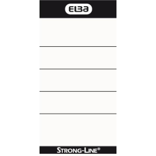 Ordner-Rückenschilder Strongline/MyColour kurz/breit zum Einstecken weiß VE=10 Stück
