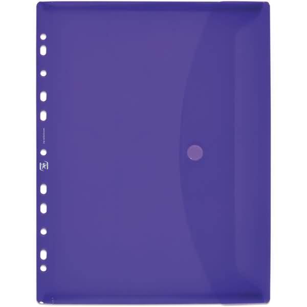 Dokumententaschen zum Abheften A4 PP VE=6 Stück transluzent sortiert