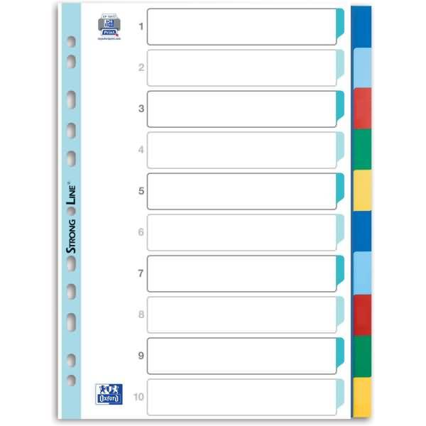 Register blanko durchgefärbt Kunststoff weiß