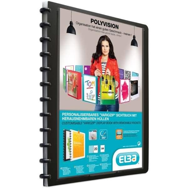 Ringmappe image overhead manageMe! A4 PP 20 Hüllen schwarz