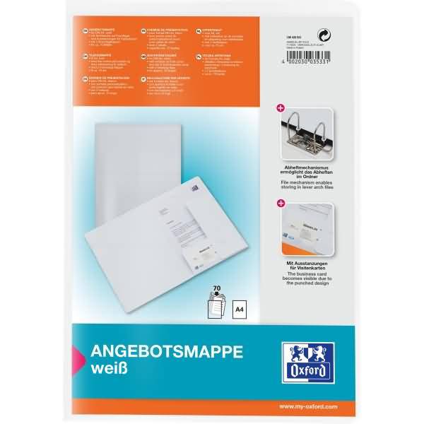 Angebotsmappe A4 image+ weiß