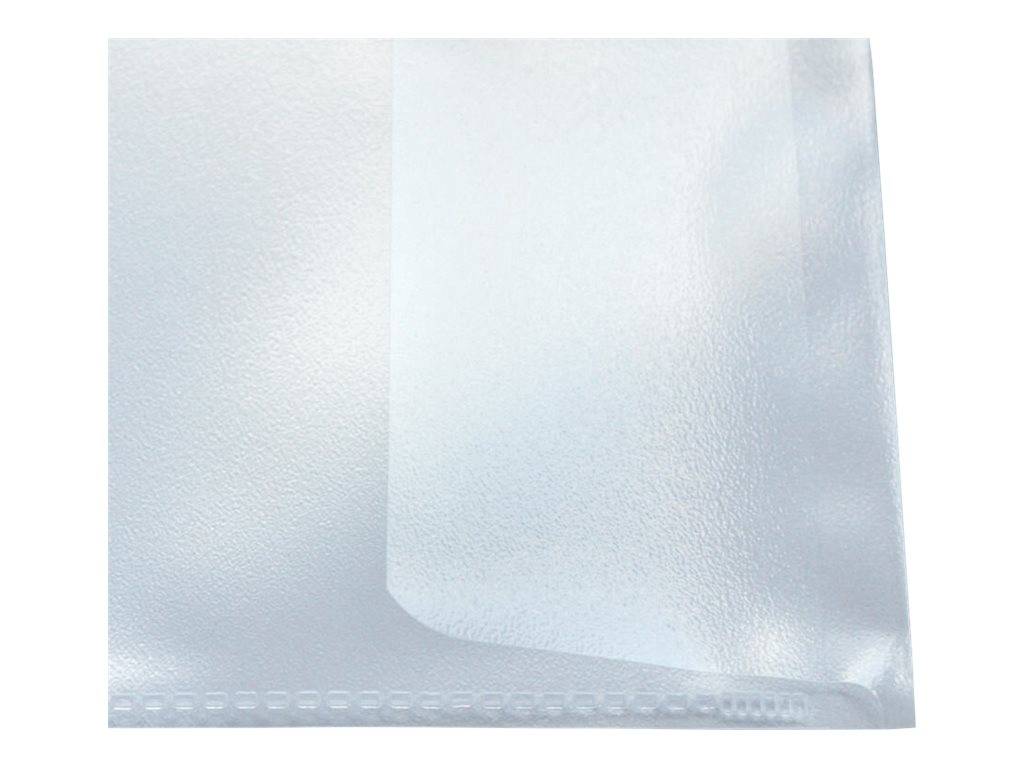 Nahaufnahme einer transparenten Kunststofftüte mit Reißverschluss ohne Inhalt, vor einem einfachen hellen Hintergrund gezeigt.