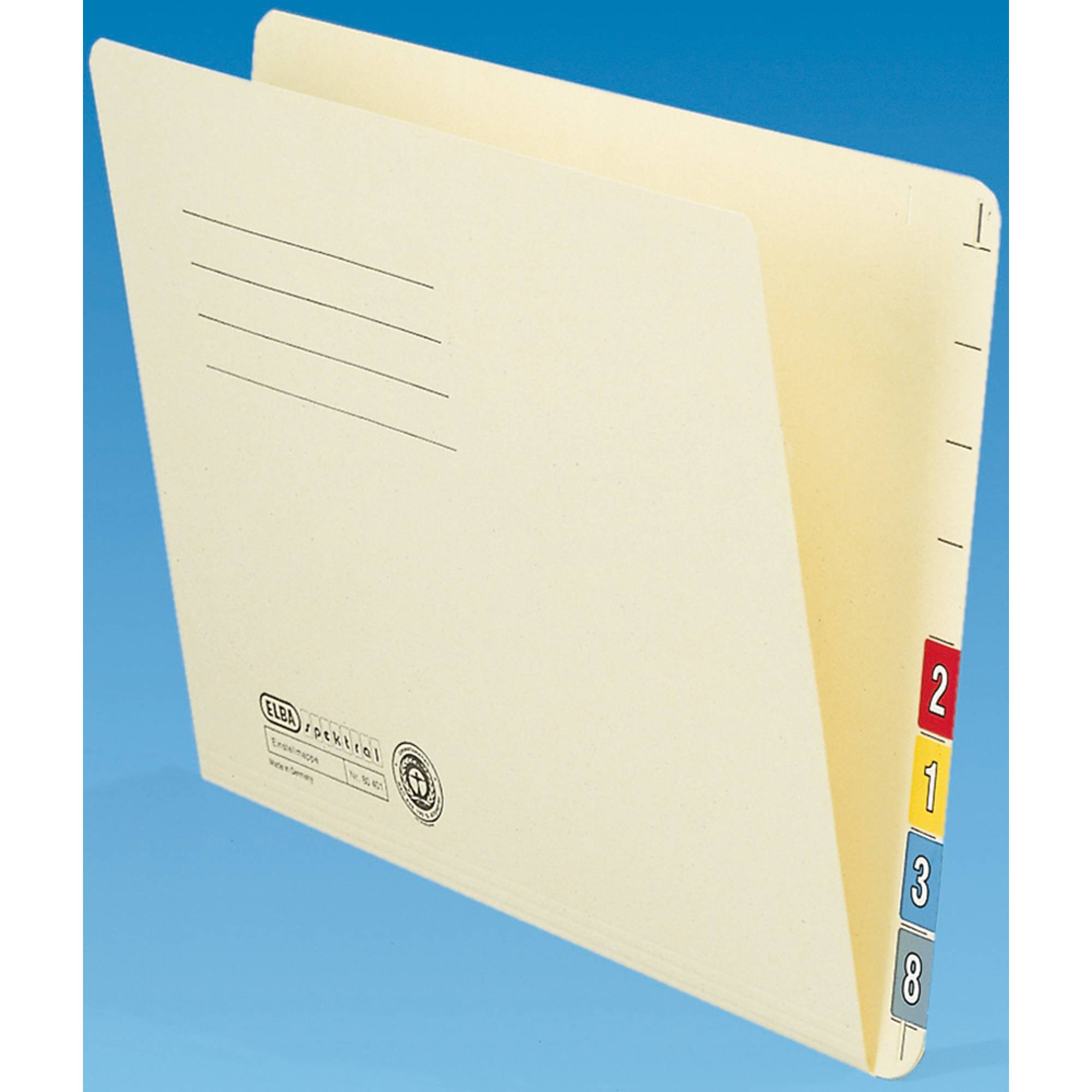 ELBA Einstellmappe A4 80401 230g mit vorstehendem Tab chamois