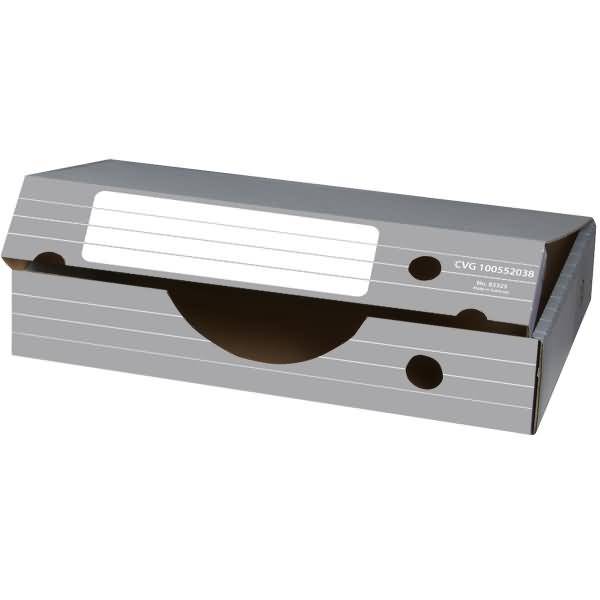 Archiv-Schachtel tric 450x340x88mm Wellpappe grau/weiß