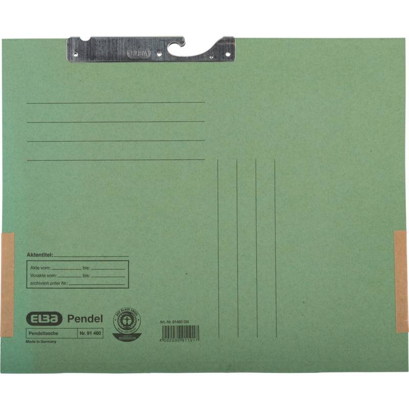 ELBA Pendeltasche, DIN A4, mit Kartonfröschen, grün