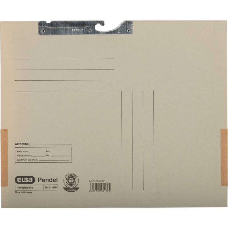 ELBA Pendeltasche, DIN A4, mit Kartonfröschen, grau