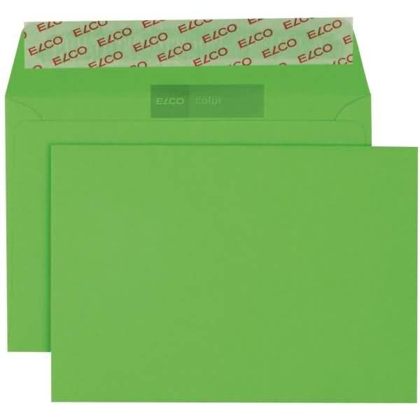 Briefumschläge Color intensiv-grün Haftklebung 100 g/qm VE=250 Stück