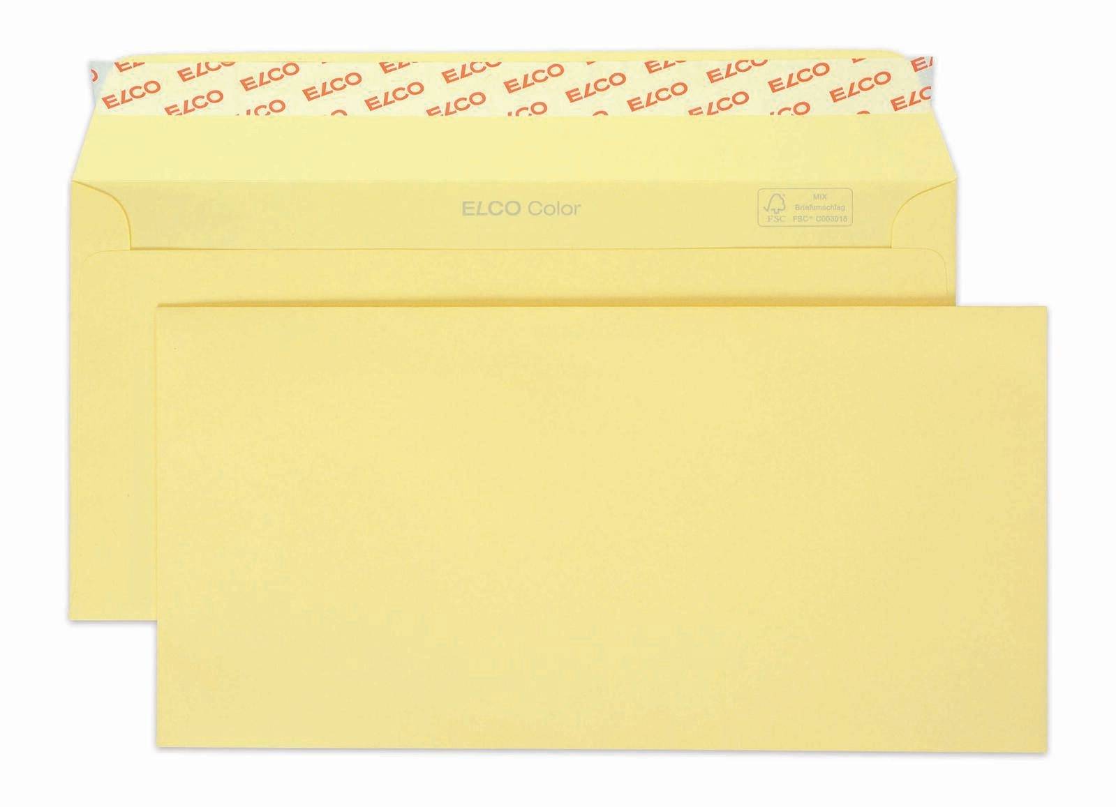 Elco Briefumschlag C5/6 DL HK hellchamois 100g 229x114mm