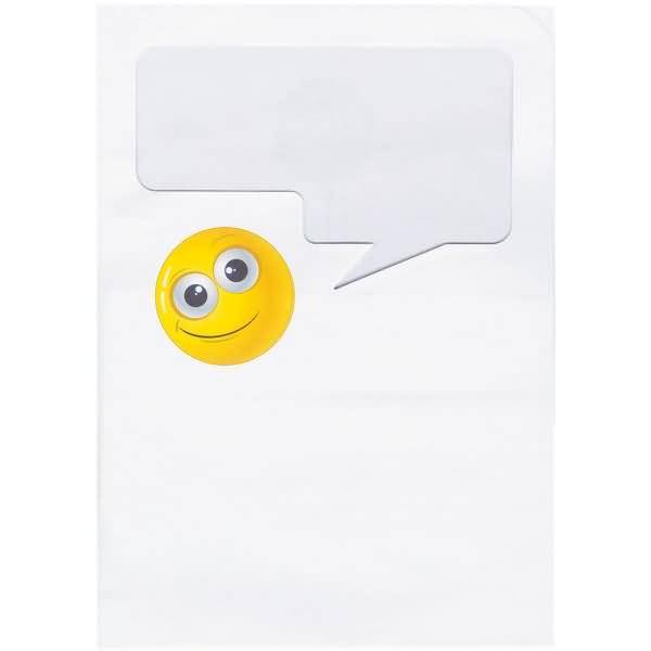 Organisationsmappe Ordo school Smiley Papier A4 220x310 mm weiß VE=100 Stück