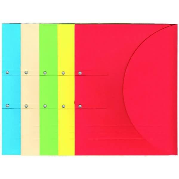 ELCO ordo collecto - Aktenmappe mit 3 Klappen - für 220 x 310 mm - Intense Blue, Intense Yellow, Intense Green, Intense