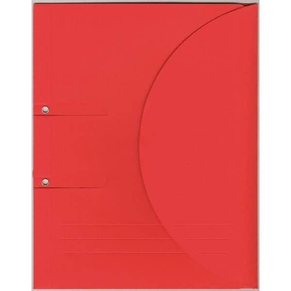 Ablagemappe Ordo collecto A4 Karton 315 g/qm Grundfarben rot VE=10 Stück