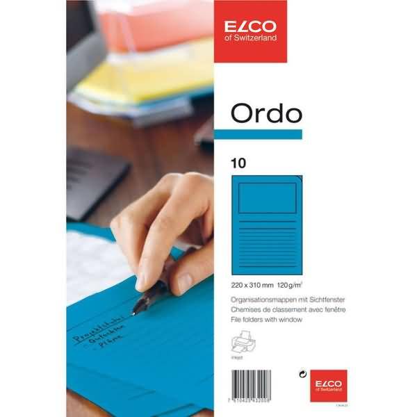 Organisationsmappe Ordo classico Papier A4 220x310 mm königsblau VE=10 Stück