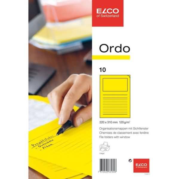 Organisationsmappe Ordo classico Papier A4 220x310 mm intensivgelb VE=10 Stück