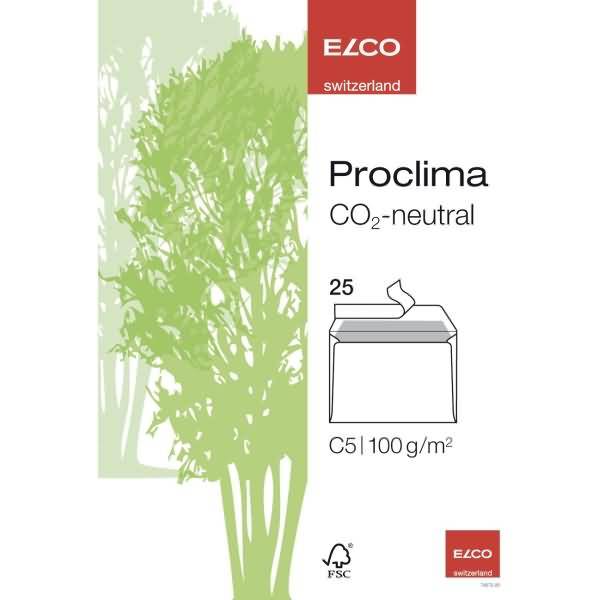 Briefumschläge Proclima Box C5 weiß Recycling Haftklebung Papier 100 g/qm VE=25 Stück