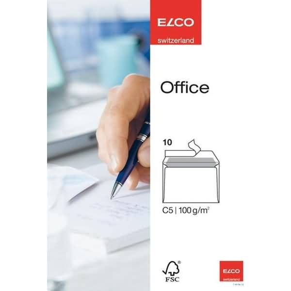 Briefumschläge C5 hochweiß Haftklebung mit Innendruck 100 g/qm VE=10 Stück