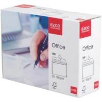 Schachtel ELCO Bürokopiererpapier, 500 Blatt, abgebildet mit einer Hand, die auf Papier schreibt.