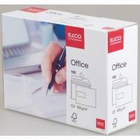 Karton mit ELCO Büropapier, 500 Blatt, gezeigt in weißer Verpackung mit Handschrift-Foto und Recycling-Symbolen.
