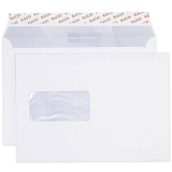Briefumschläge in Shopbox C5 hochweiß Haftklebung Fenster links mit Innendruck 100 g/qm VE=100 Stück