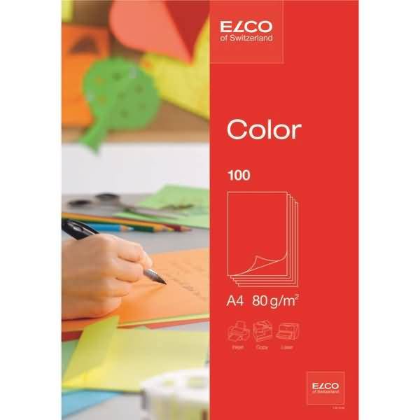 Büropapier A4 210x297mm intensiv rot Papier 80 g/qm VE=100 Blatt