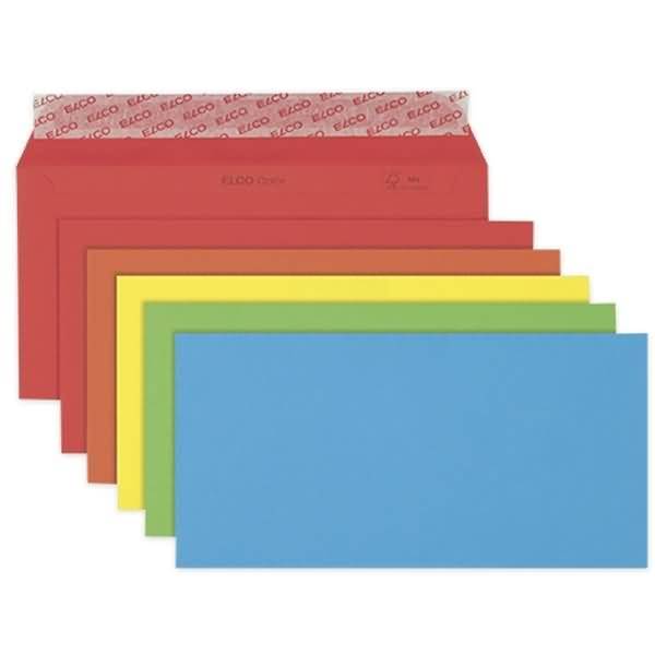 Elco 74617.00, C6/C5 (114 x 229 mm), Blau, Grün, Orange, Rot, Gelb, Papier, 20 Stück(e)