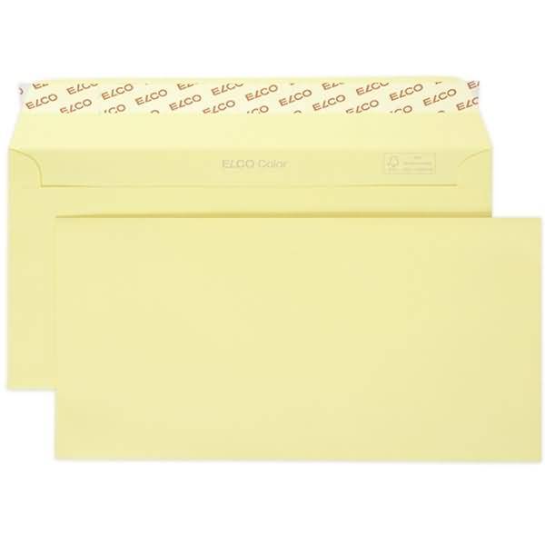 Briefumschläge Color C5/6 hellchamois Haftklebung Papier 100 g/qm VE=25 Stück