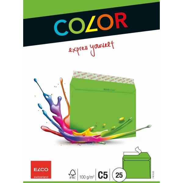Elco 74618.62 - C5 (162 x 229 mm) - Grün - Forest Stewardship Council (FSC) - Co
