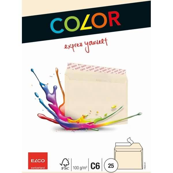 Elco 74634.41 - C6 (114 x 162 mm) - Gelb - Forest Stewardship Council (FSC) - Co