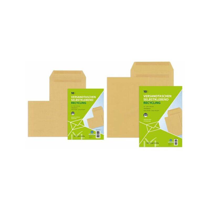 MAILmedia Versandtasche Natron braun, B4, ohne Fenster