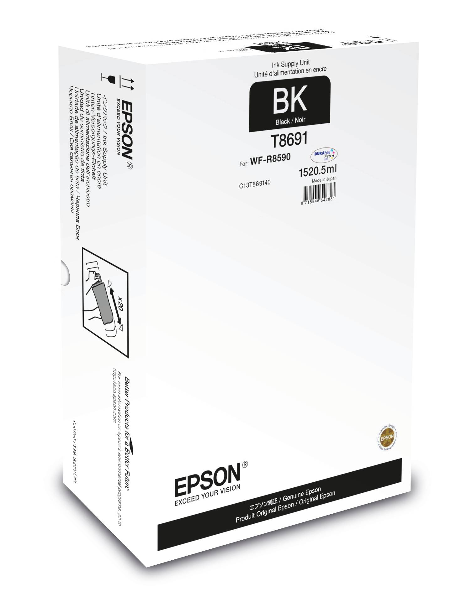Epson T8691 - 1520.5 ml - Schwarz - Original
