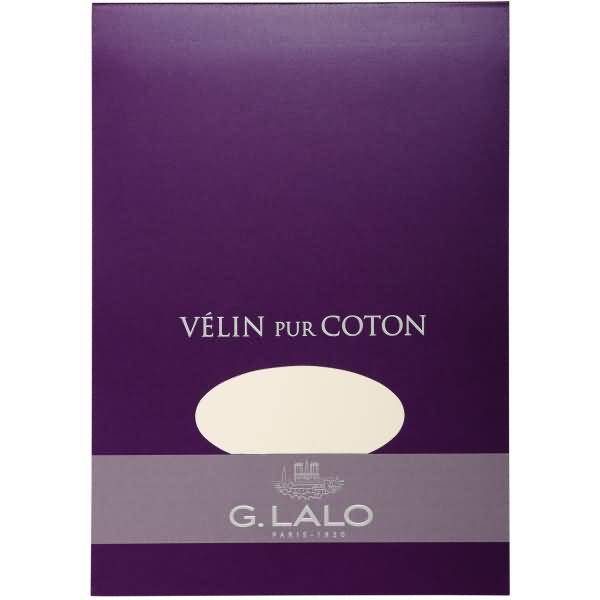 Schreibblock Velin Pur Coton A5 125g/qm 40 Blatt weiß