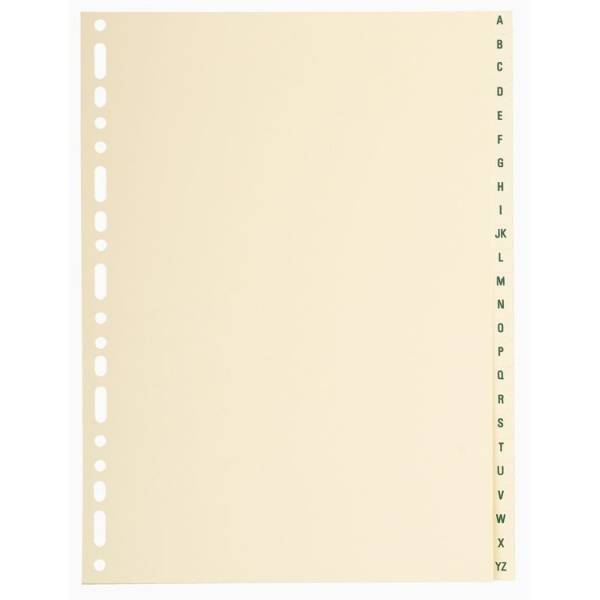 Register A4+ Karton 155g 24-teilig A-Z chamois