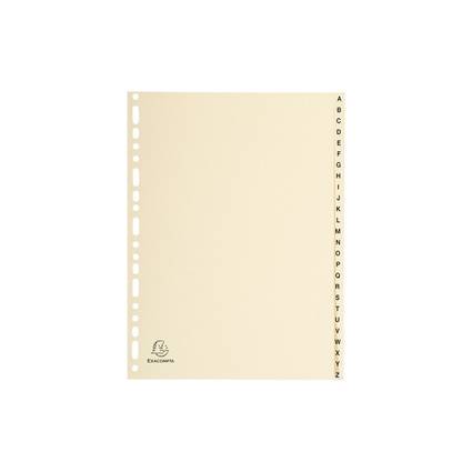 EXACOMPTA Karton-Register A-Z, DIN A4, 26-teilig
