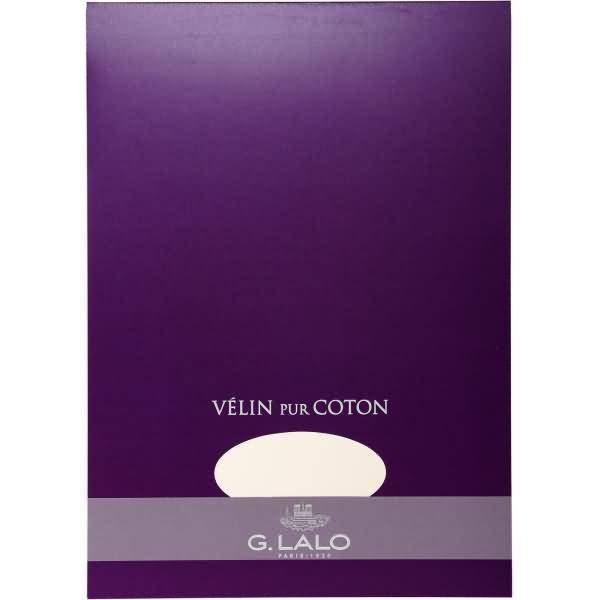 Schreibblock Velin Pur Coton A4 125g/qm 40 Blatt weiß