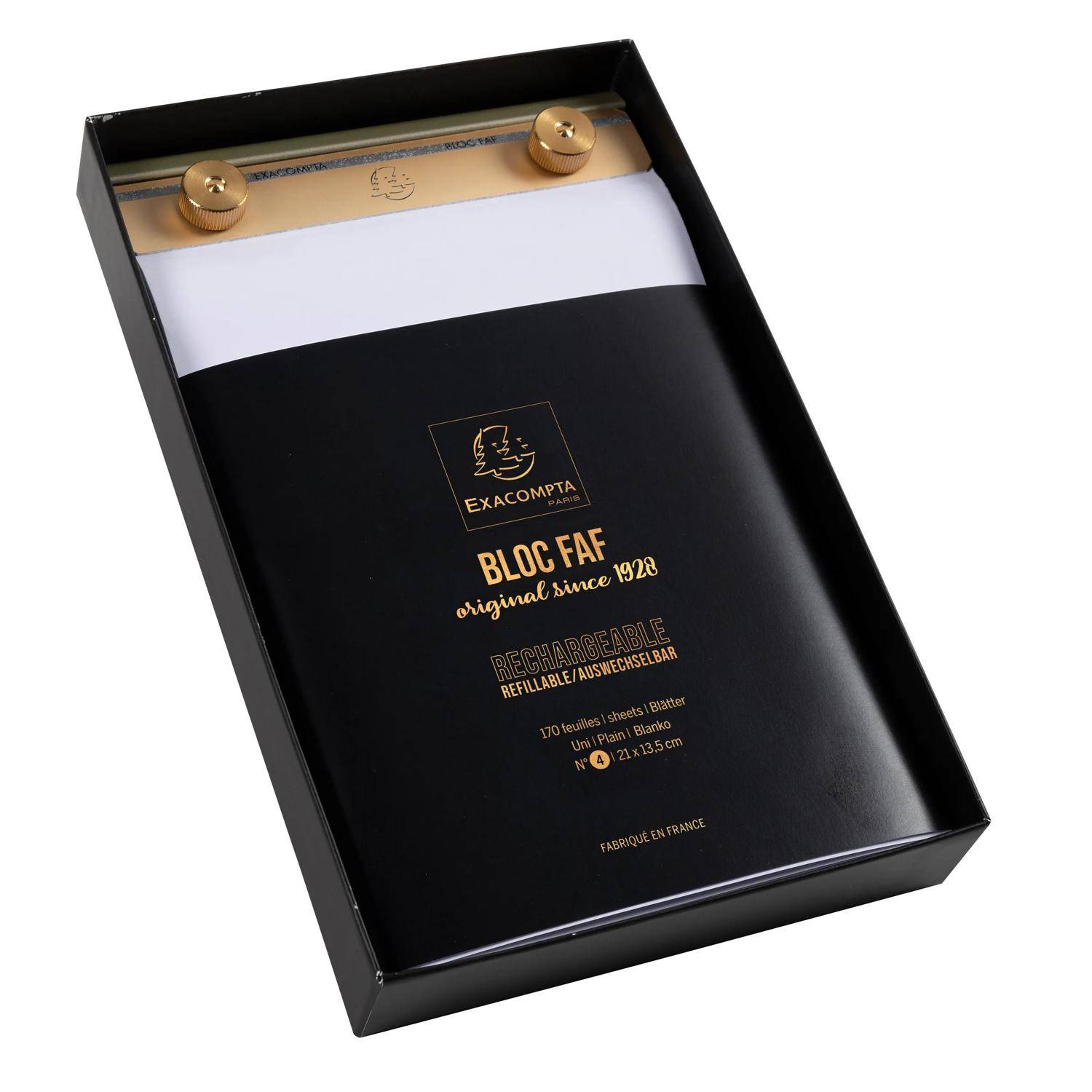 Exacompta Block FAF mit Einlage blanko, 21x13,5cm - 12114E