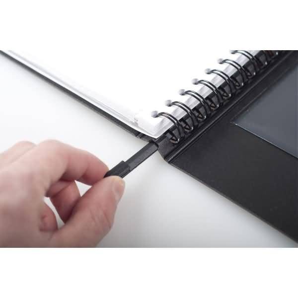 Meetingbook Exactive green filing A4 kariert schwarz