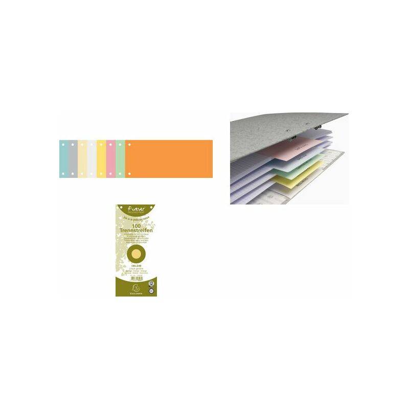 EXACOMPTA Trennstreifen Recycling, 105 x 240 mm, grau