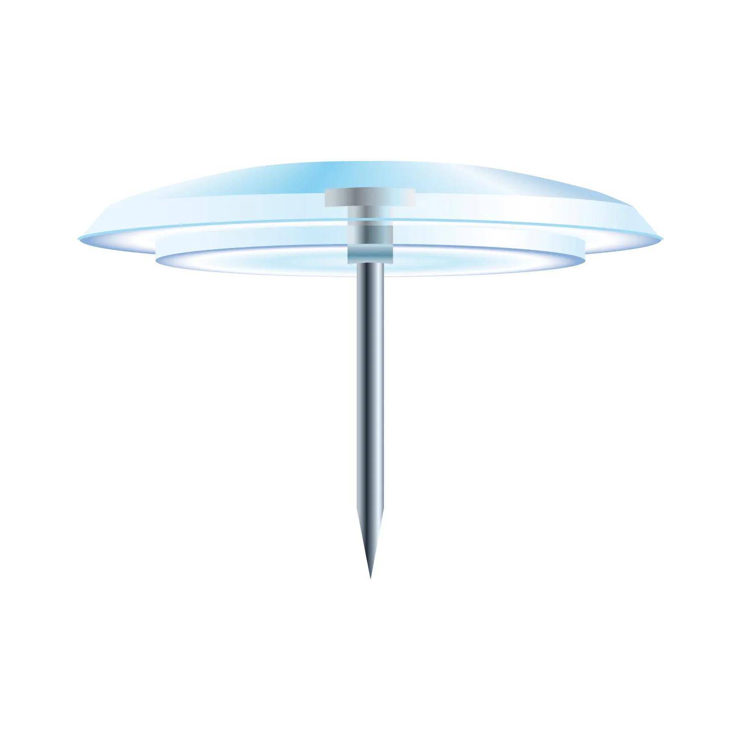 Exacompta Blisterbox 40x Reißnägeln Ø10mm Spitze 7mm Kristall transparent 14032E