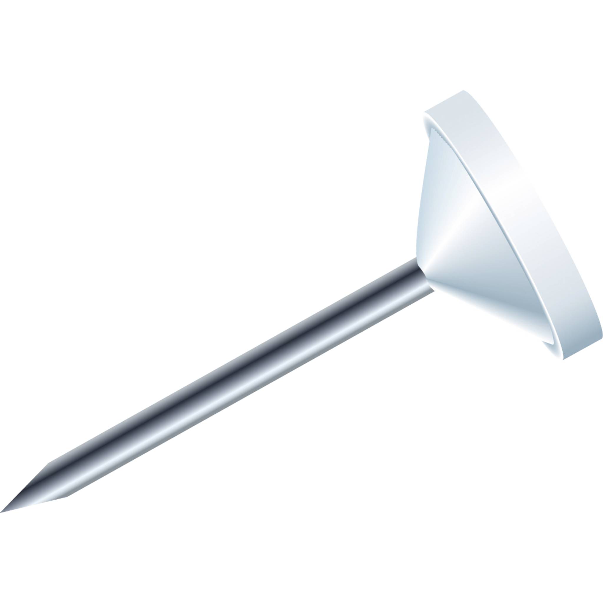 Exacompta Blisterbox + 100 Stück Flachkopfnadeln, Ø5mm, Spitze 8mm, Weiß, 14500E